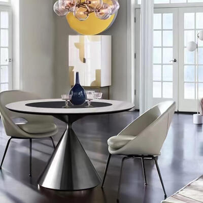 Mesa de comedor dorada con base de metal de diseño moderno para restaurante, juego de 4 o 6 sillas, muebles para el hogar, mesa de comedor de lujo para el comedor