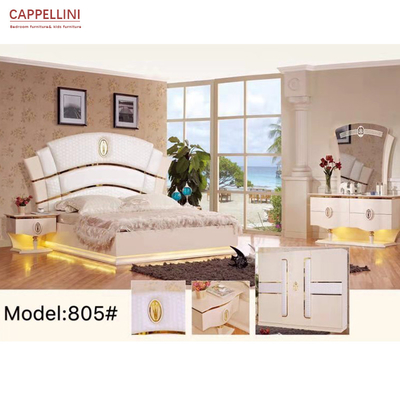 Diseño italiano moderno de rey Bedroom Sets Furniture 6pcs