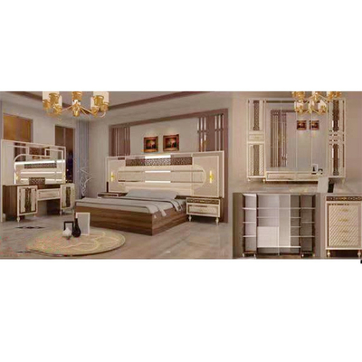 Cama duplicada muebles caseros superiores del cabecero de los conjuntos de dormitorio del hotel de la caja del granito