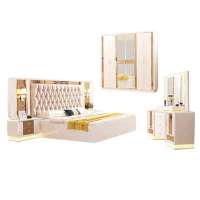 Muebles de rey Size Bedroom Sets de Dura con el respaldo grande