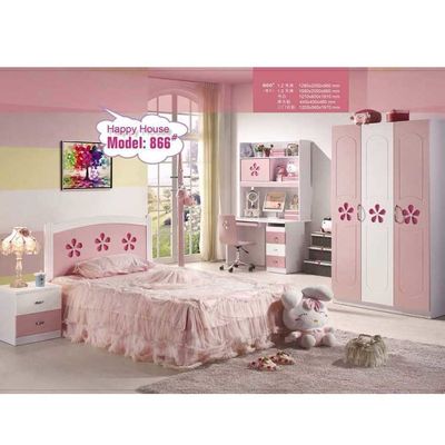 Princesa de madera Kids Furniture de Disney del rosa del conjunto de dormitorio de los niños de Cabrini
