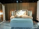 Rey de madera Bed Oak Grey White Sets Full Size del aparador de los muebles del dormitorio del hogar del MDF