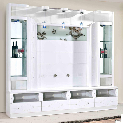 E1 Tablero de MDF Elevador automático Blanco TV Elevador Gabinete Chimenea emergente oculta