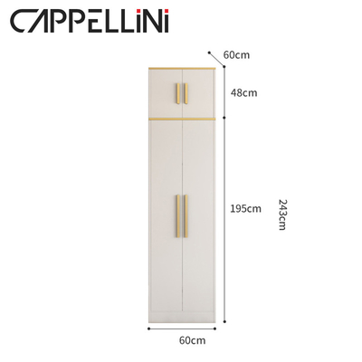 Guardarropa del almacenamiento de los muebles de los conjuntos de dormitorio de Multispace con la puerta con bisagras espejo