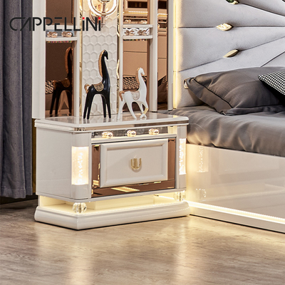 Luxo Real Moderno Marco de Madera Dormitorio doble King Size Cabeza de cuero Casa clásica Reina Muebles de madera de dormitorio completo