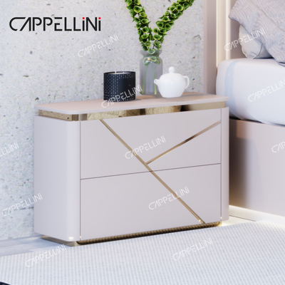 Casa sencilla Cuadro de madera doble cama de cuero moderno de lujo de madera de tamaño completo Queen Set de muebles de dormitorio