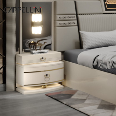 Conjunto de cama de cuero contemporáneo clásico King Size Doble Queen Royal Luxury Moderno De Madera Mdf Conjunto de habitación completa Muebles
