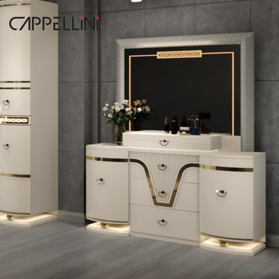 Conjunto de cama de cuero contemporáneo clásico King Size Doble Queen Royal Luxury Moderno De Madera Mdf Conjunto de habitación completa Muebles