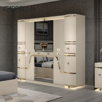 Conjunto de cama de cuero contemporáneo clásico King Size Doble Queen Royal Luxury Moderno De Madera Mdf Conjunto de habitación completa Muebles