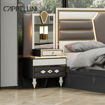 Madera moderna de doble cuero King Size Set de cama para el hogar Muebles modulares Madera Queen Full Luxury Bedroom Sets Muebles