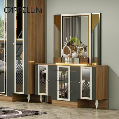 Cuadro de madera estadounidense de doble cuero King Size cama casa master suite de madera barata conjunto completo de muebles de dormitorio moderno