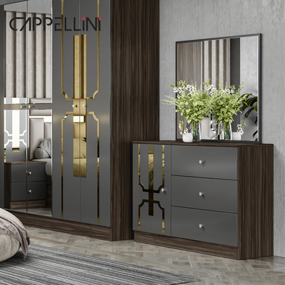 Foshan precio mayorista King Size Dormitorio de cuero de madera hogar moderno lujo barato conjunto completo de muebles de dormitorio Mdf