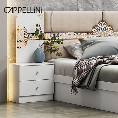 Venta al por mayor Precio barato Cama de cuero clásica de la reina Luxo Otros hogares de tamaño completo King Muebles de cama de madera