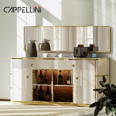 Moderno comedor de madera blanca 4 sillas 6 asientos Muebles para el hogar completo Gran comedor de madera de lujo