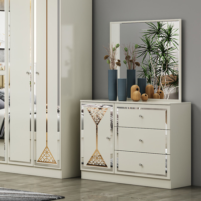 Nuevo diseño mayorista de cama doble de madera conjunto de habitación de lujo hogar marco de madera barata King Size muebles modernos conjuntos de dormitorio