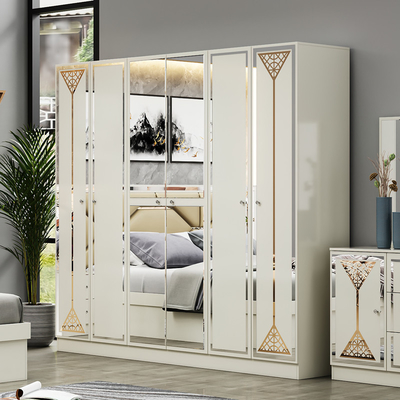 Nuevo diseño mayorista de cama doble de madera conjunto de habitación de lujo hogar marco de madera barata King Size muebles modernos conjuntos de dormitorio