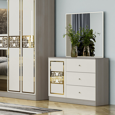 Cuadro de madera contemporáneo sencillo cama de tamaño real habitación principal completa casa doble de lujo conjunto de muebles de dormitorio moderno