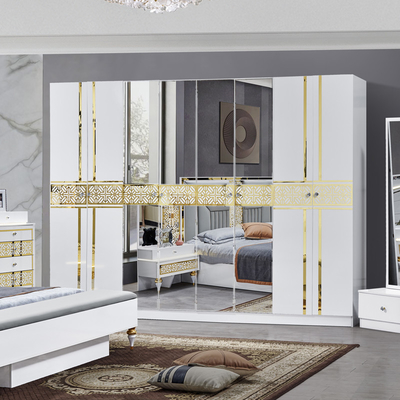 Venta al por mayor Casa Francesa Cuadro de Madera Sala Principal Cuarto Doble Conjunto de Cuartos de Cuarto Moderno Muebles de Dormitorio de Luxo