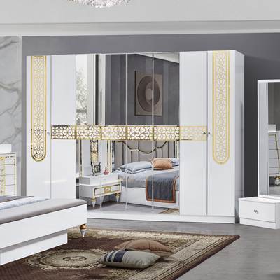 Al por mayor de alta calidad Cuadro de madera cama doble habitación maestra tamaño rey de madera de lujo moderno conjunto completo de dormitorio muebles