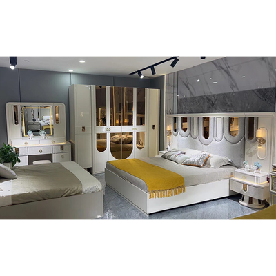 Nuevo diseño mayorista de madera doble tamaño king cama suite marco de madera moderno de lujo muebles de la casa de madera conjuntos de dormitorio