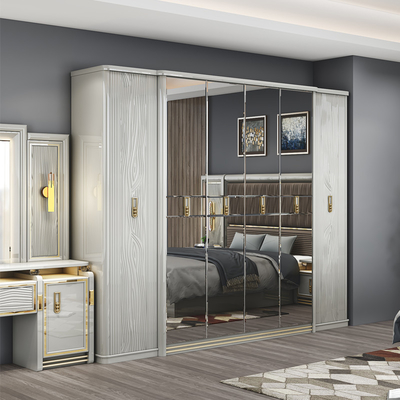 Completo de cuero moderno de madera de tamaño king cama de 5 piezas conjuntos doble habitación maestra reina completa de lujo casa conjunto de muebles de dormitorio