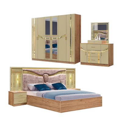 2025 Full King Size Muebles de dormitorio de madera Turco Conjunto de Muebles de Cuadro de Madera Hogar de Cama Doble Barata Muebles de habitación de lujo