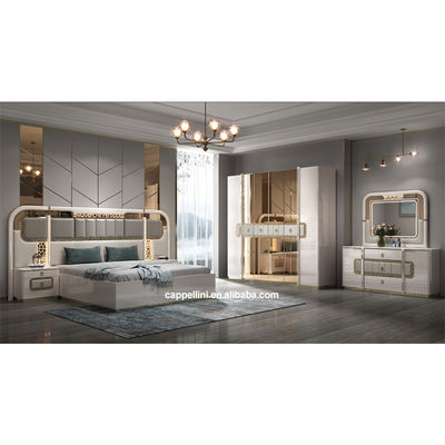 Modern Luxury Complete Bedroom Furniture Set Wood Double Bed Home Master Room Storage Wooden Frame Full king Size Bedroom Sets