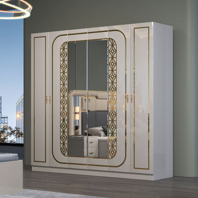 Dormitorio Conjunto completo Muebles Dormitorio Muebles Color Adolescente Madera Personalizada Muebles para el hogar Blanco Conjunto moderno