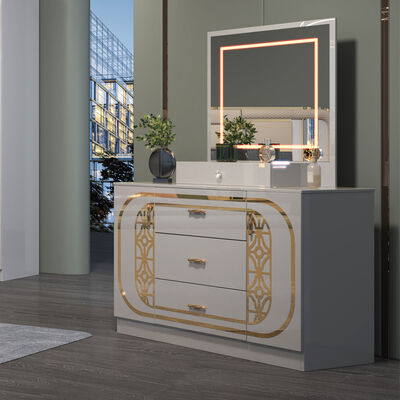 Dormitorio Conjunto completo Muebles Dormitorio Muebles Color Adolescente Madera Personalizada Muebles para el hogar Blanco Conjunto moderno