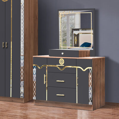 China mayorista barata de madera MDF king tamaño de cama conjunto de 5 piezas de habitación doble moderno de lujo de madera marco de habitación conjuntos de muebles