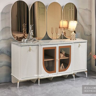 Elegante juego de mesa y sillas de comedor de lujo para 6 personas, muebles para el hogar, almacenamiento, blanco, completo, moderno, grande, juegos de comedor de madera