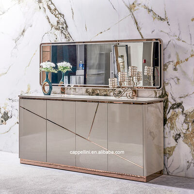 Juegos de Comedor de Lujo Modernos Completos al por Mayor Muebles para el Hogar Almacenamiento Sencillo de Madera Juego de Mesa y Sillas de Comedor para 6 Personas