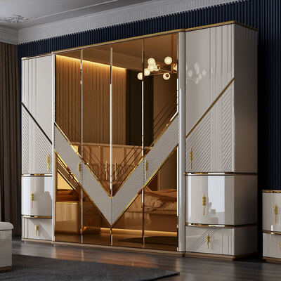 Mayorista Turco Completo Luxury Set de dormitorio de hogar Almacenamiento Dormitorio doble Cuadro de madera King Size Muebles de dormitorio moderno