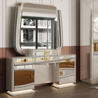 Juegos de dormitorio completos de lujo modernos al por mayor, cama doble de madera, habitación turca, marco de madera real, juego completo de muebles para el dormitorio del hogar