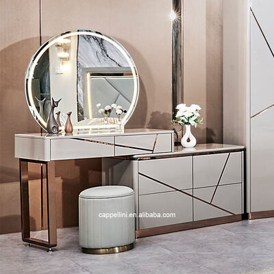 Casa sencilla Cuadro de madera doble cama de cuero moderno de lujo de madera de tamaño completo Queen Set de muebles de dormitorio