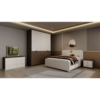 Hoteles modernos de 3 5 estrellas conjunto completo de dormitorios cama de madera cama doble hogar almacenamiento ahorro de espacio tamaño rey lujo muebles de dormitorio conjunto