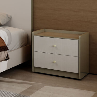 Modernos conjuntos de dormitorio de madera de lujo Muebles con espacio de almacenamiento encendido cabezal iluminado y montaje simple para el apartamento de un hotel en casa