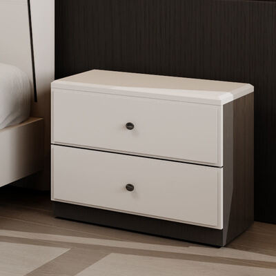 Set de dormitorio minimalista moderno tamaño completo en madera clásica con almacenamiento acogedor Suite de muebles de dormitorio de lujo