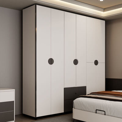 Set de dormitorio minimalista moderno tamaño completo en madera clásica con almacenamiento acogedor Suite de muebles de dormitorio de lujo