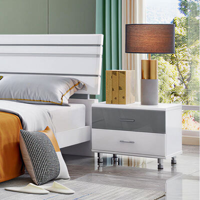 Muebles de dormitorio Conjunto maestro clásico de madera de tamaño real Almacenamiento acogedor de alta calidad minimalista de lujo Muebles modernos dormitorio