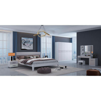 Muebles de dormitorio Conjunto maestro clásico de madera de tamaño real Almacenamiento acogedor de alta calidad minimalista de lujo Muebles modernos dormitorio