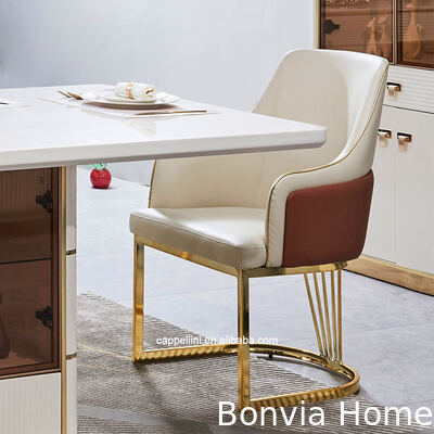 Juego de mesa de comedor de lujo moderno blanco de 6 plazas, muebles de comedor de madera, juego completo de mesa de comedor con estructura de madera para el hogar y 4 sillas