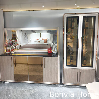 Juego de mesa de comedor de madera de lujo moderno para 6 personas, sillas rectangulares, juego completo de muebles para comedor en casa y restaurante