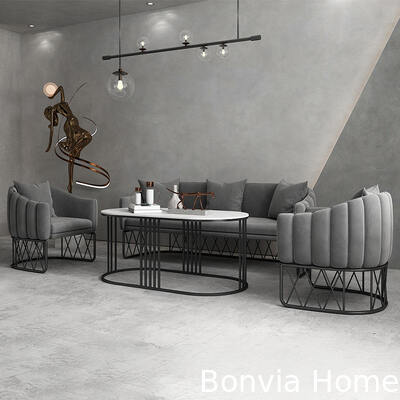 Diseño minimalista Sala de estar Sofá seccional pequeño Muebles para el hogar Oficina Modular Sofá de tela de lujo moderno