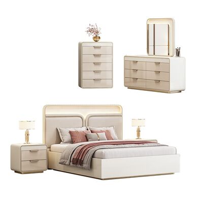 Juego De Muebles Para Dormitorio Set de dormitorio contemporáneo King Size Bed Hotel Completo Luxury Set de muebles de dormitorio moderno