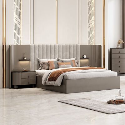 Juego De Muebles Para Dormitorio Muebles de dormitorio modernos Conjunto de habitaciones de lujo Hotel Master King Size Bed Muebles para el hogar Conjunto de habitaciones
