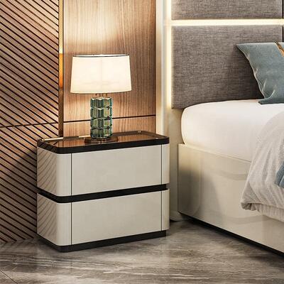 Chambre a Coucher juegos de dormitorio completos de lujo, cabecera iluminada, cama tamaño king, marco de madera, conjunto de muebles de dormitorio modernos dobles