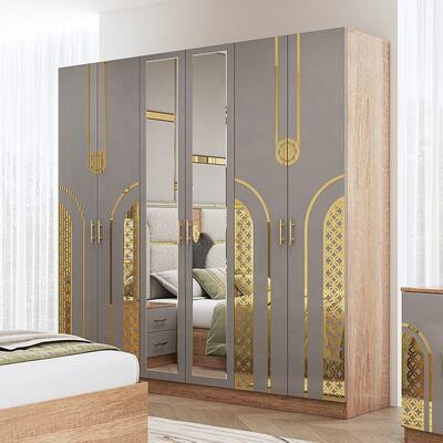 Chambre a Coucher Completo conjunto de dormitorio turco King Size Dormitorio Doble Cuadro de madera Barato Luxo Set de muebles de dormitorio moderno