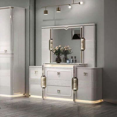 Ensembles De Chambre Sofá tamaño rey Luxury Bedroom Sets Casa Dormitorio doble De madera Turco Modernos muebles de dormitorio conjunto