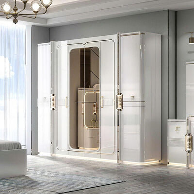 Ensembles De Chambre Sofá tamaño rey Luxury Bedroom Sets Casa Dormitorio doble De madera Turco Modernos muebles de dormitorio conjunto